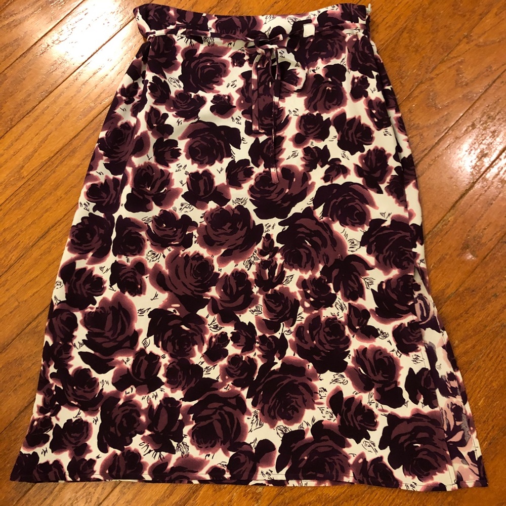 White + Warren Silk Skirt